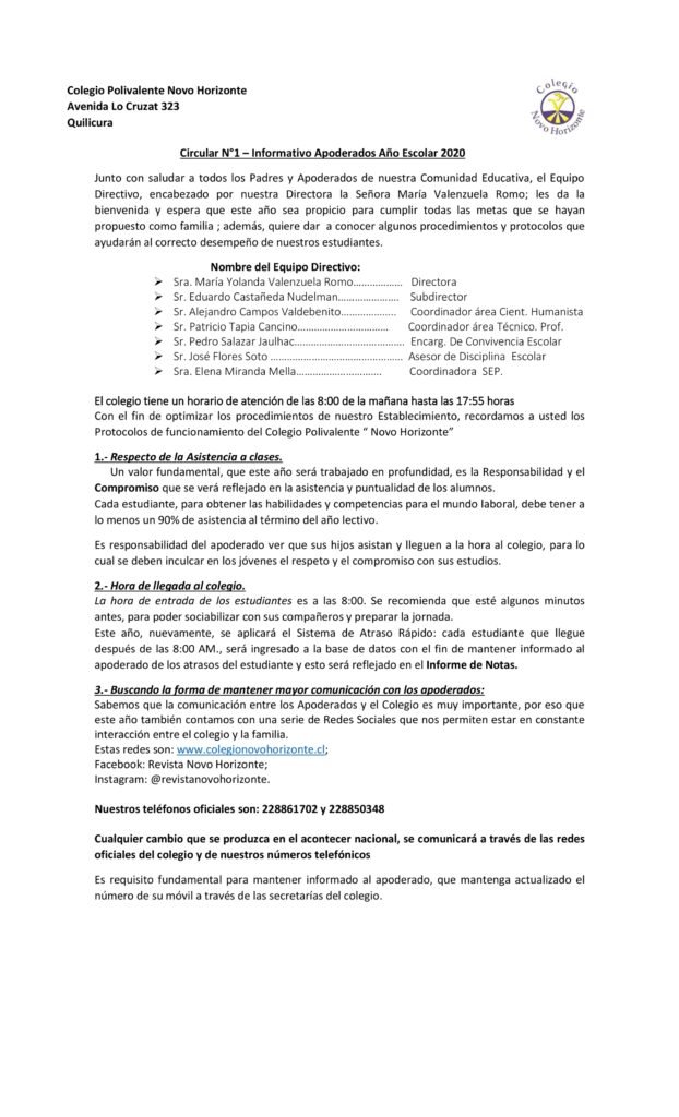 Todo lo que tienes que saber sobre el inicio del Año Escolar 2020