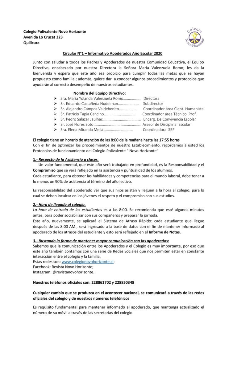 Todo lo que tienes que saber sobre el inicio del Año Escolar 2020