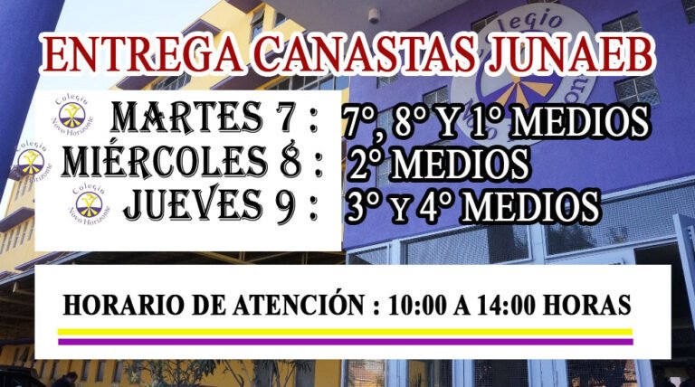 Novo Horizonte realizará Segunda Entrega de Canastas Junaeb a partir de este martes 7