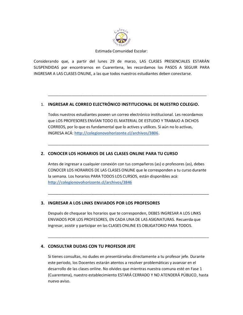 Paso a paso: Así debes ingresar a las clases online