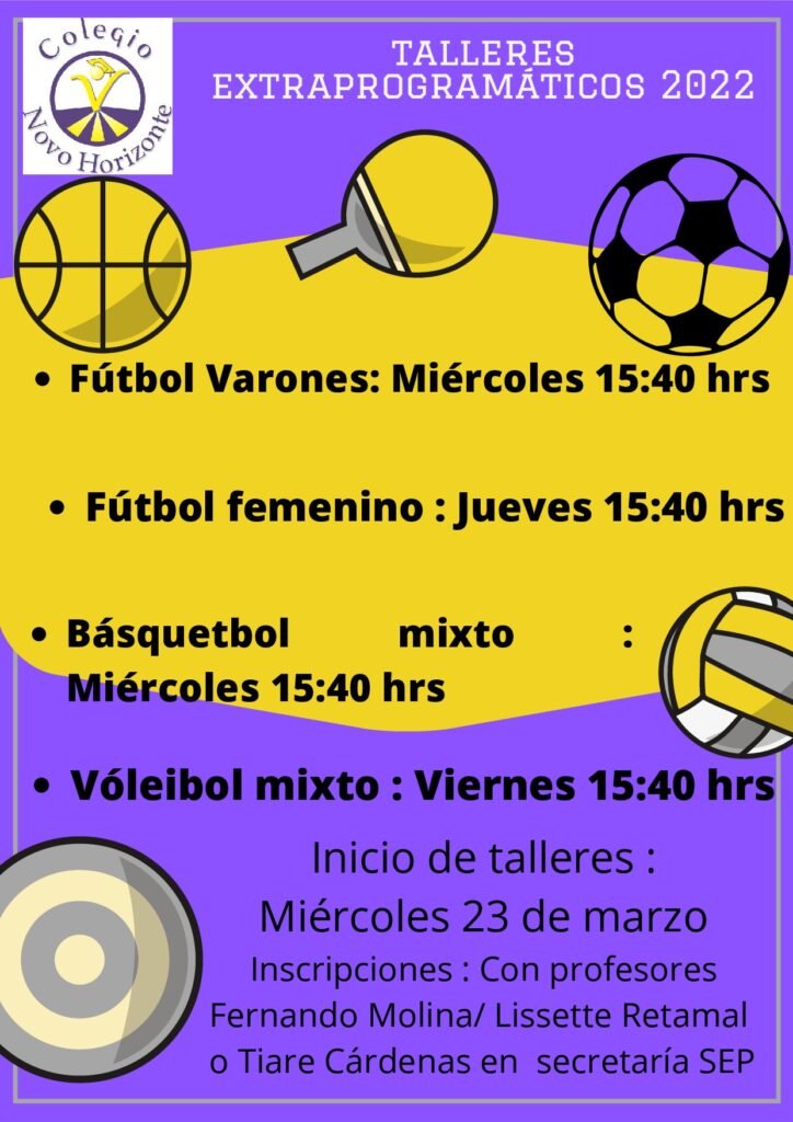 Arte, música y deporte: Estos son los Talleres extraprogramáticos 2022