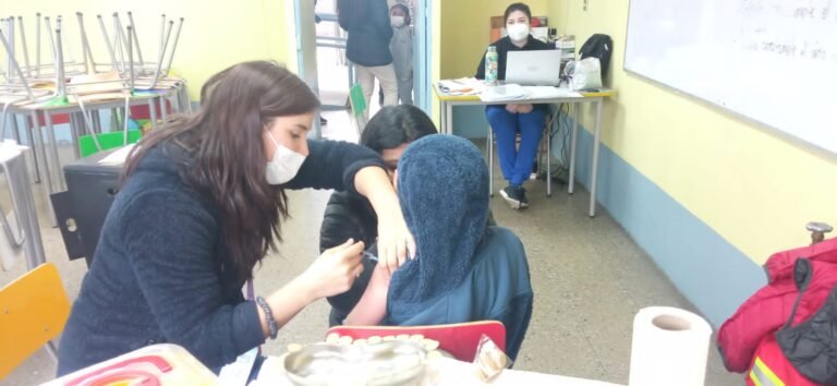 Alumnos de 1° y 8° Básico recibieron gratis vacuna DTPA en Colegio Novo Horizonte