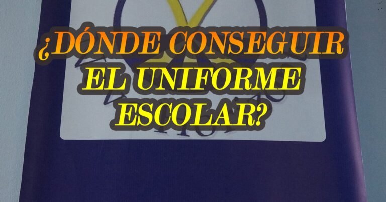 ¿Cuál es y dónde conseguir el Uniforme escolar 2023?